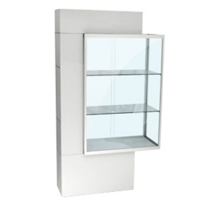 Stehvitrine weiß Cairo