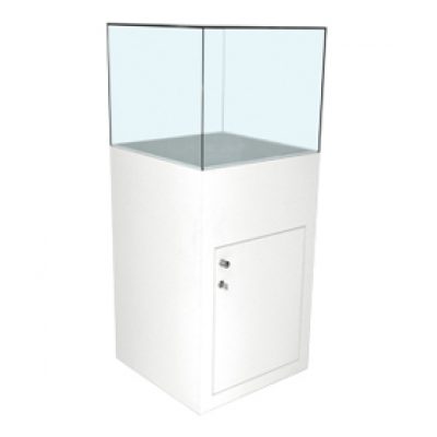 Vitrine weiß, Cube Vitrine Frankfurt