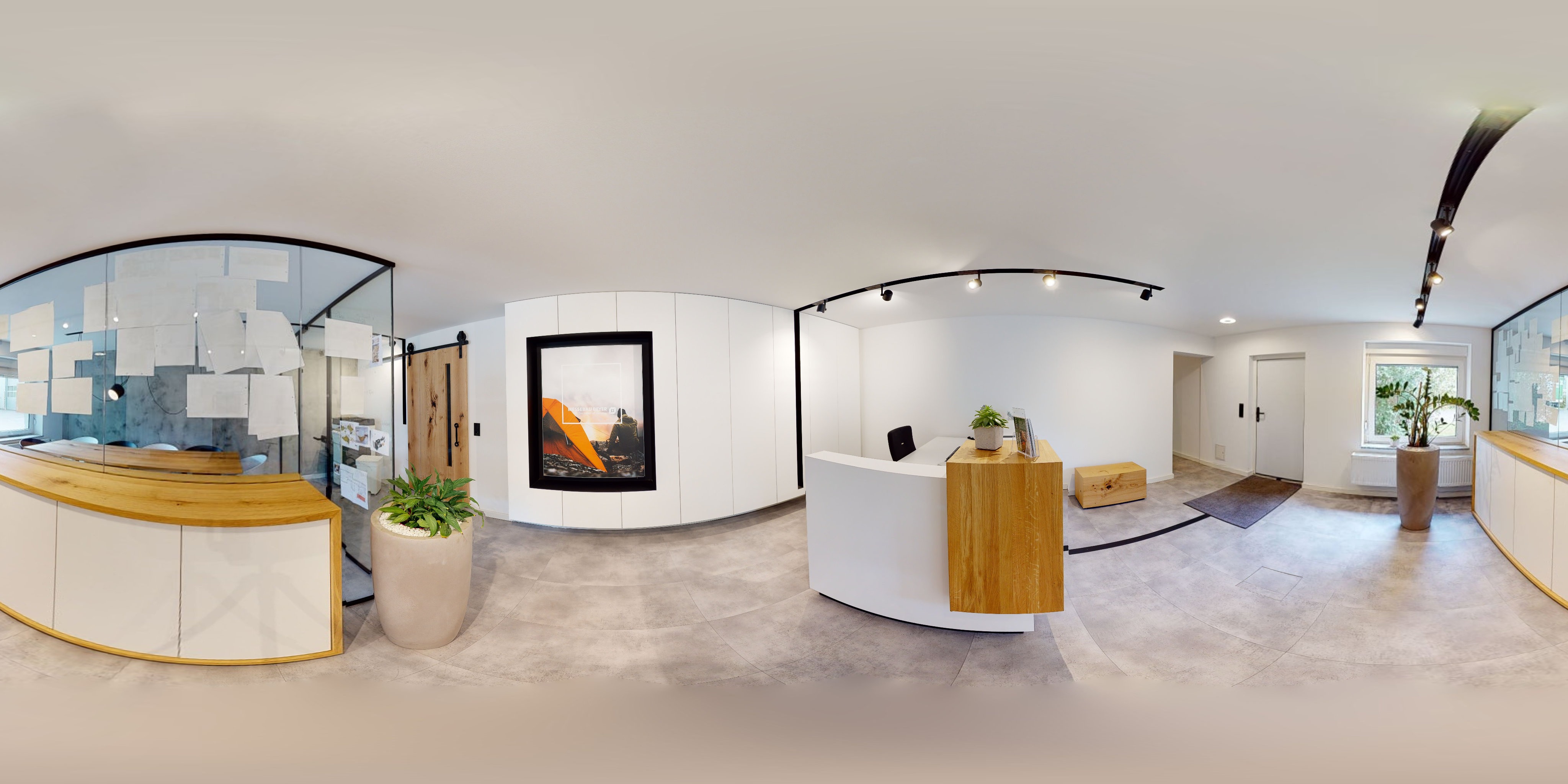 Vitrueller Raum Matterport Digitalisiert Buero Panorama Bild