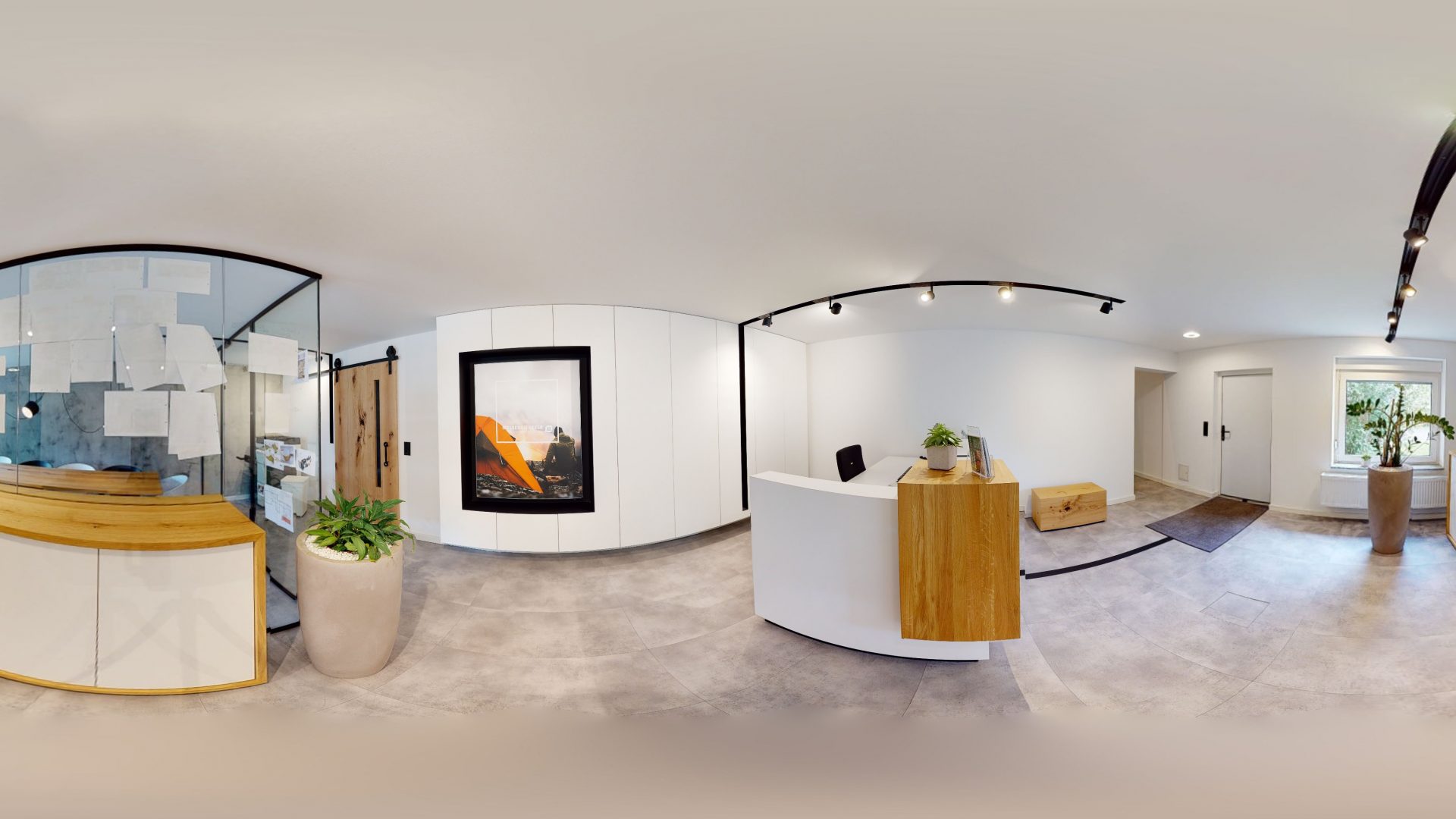 Vitrueller Raum Matterport Digitalisiert Buero Panorama Bild